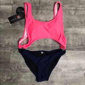 NWT Le Besi One Piece Bathing Suit Small